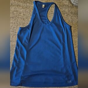 Womens HELLY HANSEN Electric Blue Muscle Tank Size Large Gorpcore